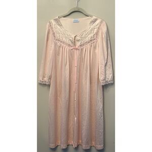 Women's Vintage Pink Lorraine Gown Robe Size Small